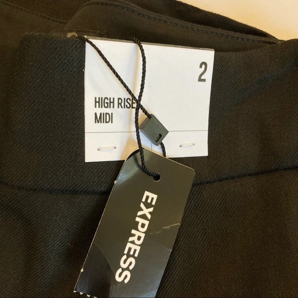 Express Black Linen Shorts NWT - Picture 8 of 14